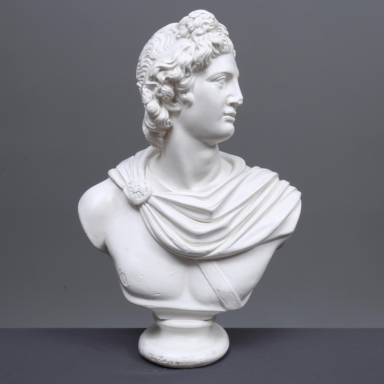 BÜSTE, Gips, Apollo, 20. Jahrhundert.