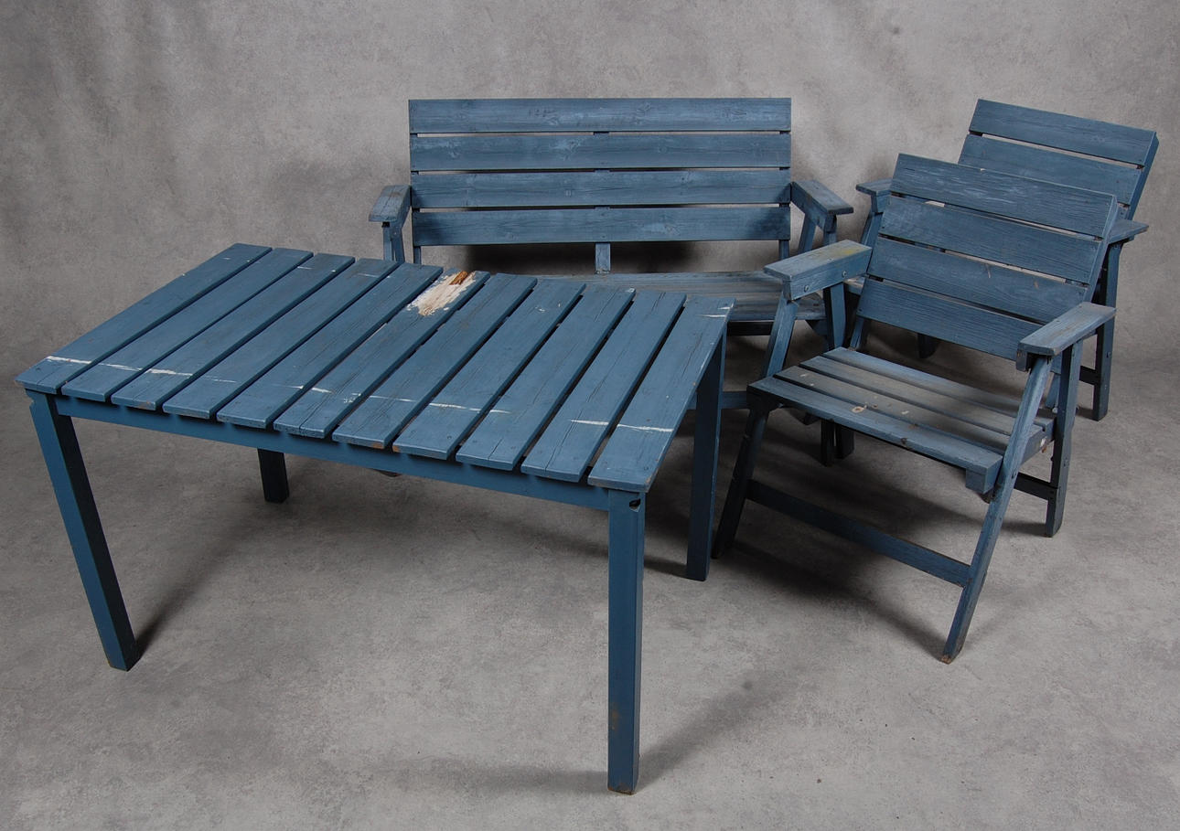 TRÄDGÅRDSMÖBLEMANG, 4 delar.