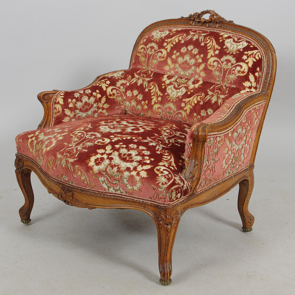 FÅTÖLJ, mahogny, rokokostil, barnmodell.