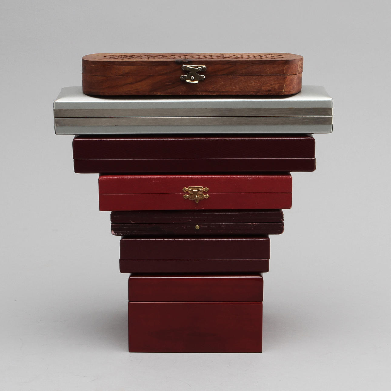 KLOCKLÅDOR, 4 st, samt ETUIER 3 st, bla Longines.