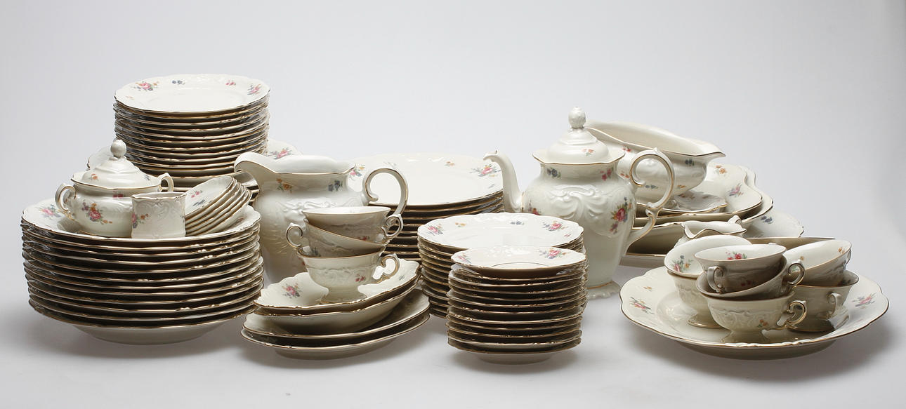 SERVIS, 92 delar, porslin, KPM, Polen, 1900-tal.