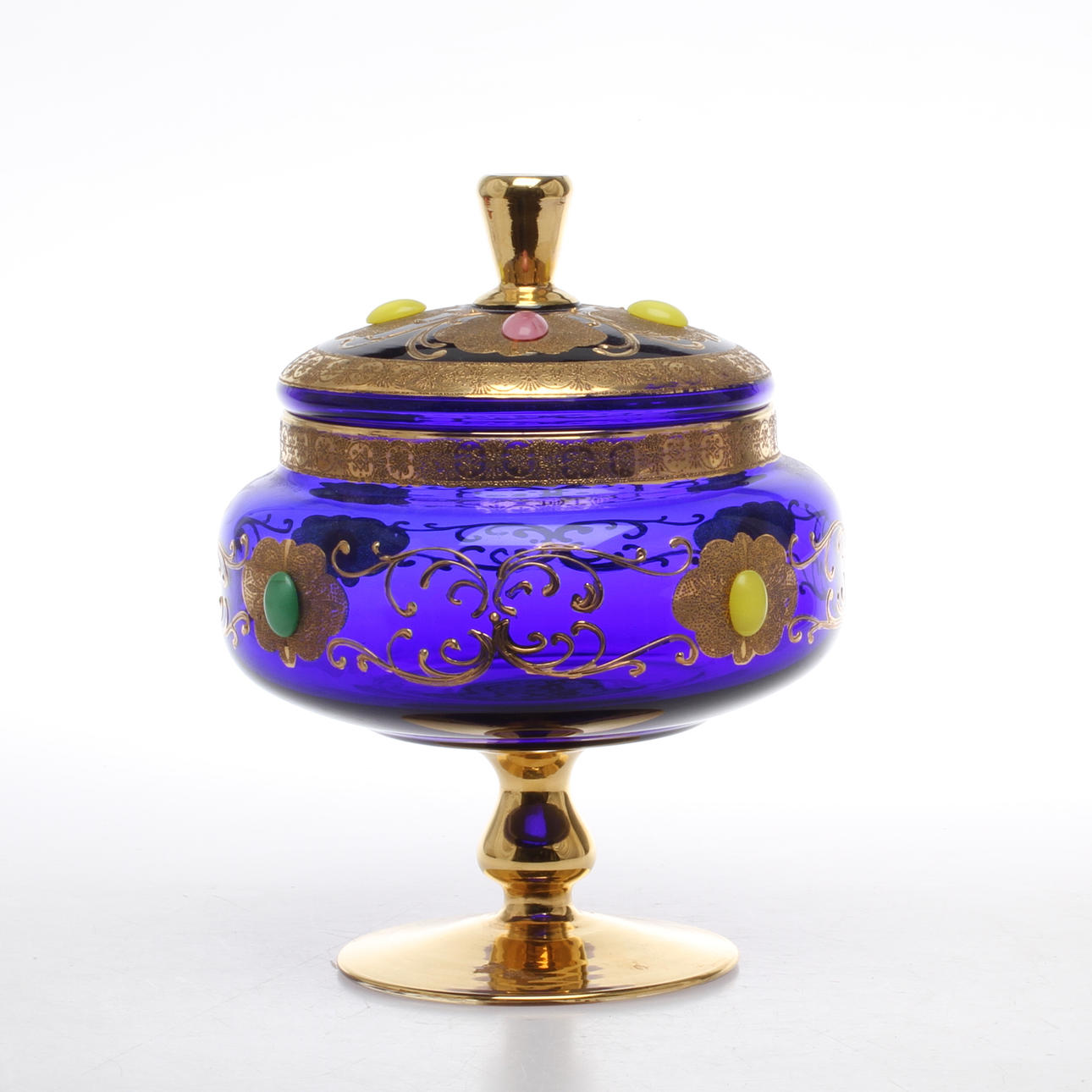 BONBONJÄR, glas, 1900-tal.