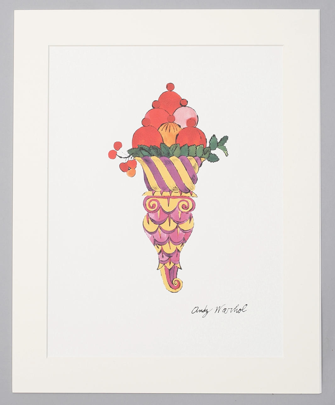 ANDY WARHOL (1928-1987). glass dessert fancy röd.