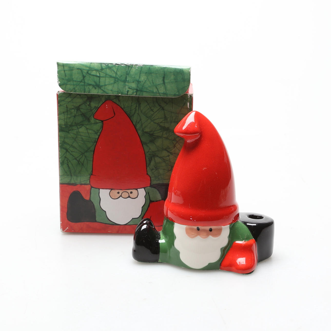 LISA LARSON. TOMTE, porslin, Julebo, Åhléns-.