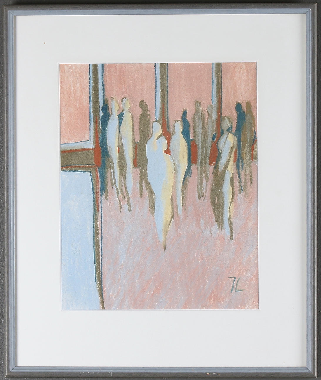 JENNY LILJEDAHL. Krita på papper, signerad JL.