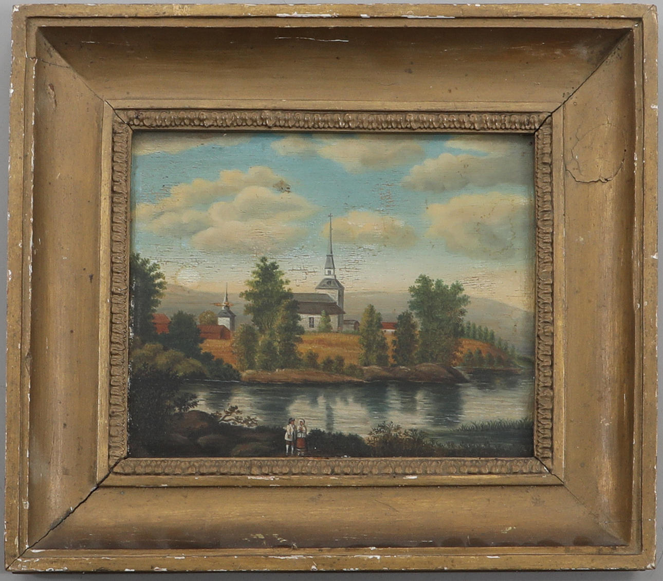 AXEL GUSTAF HERTZBERG. Attributed to. oil on Board, signed and dated 1868.