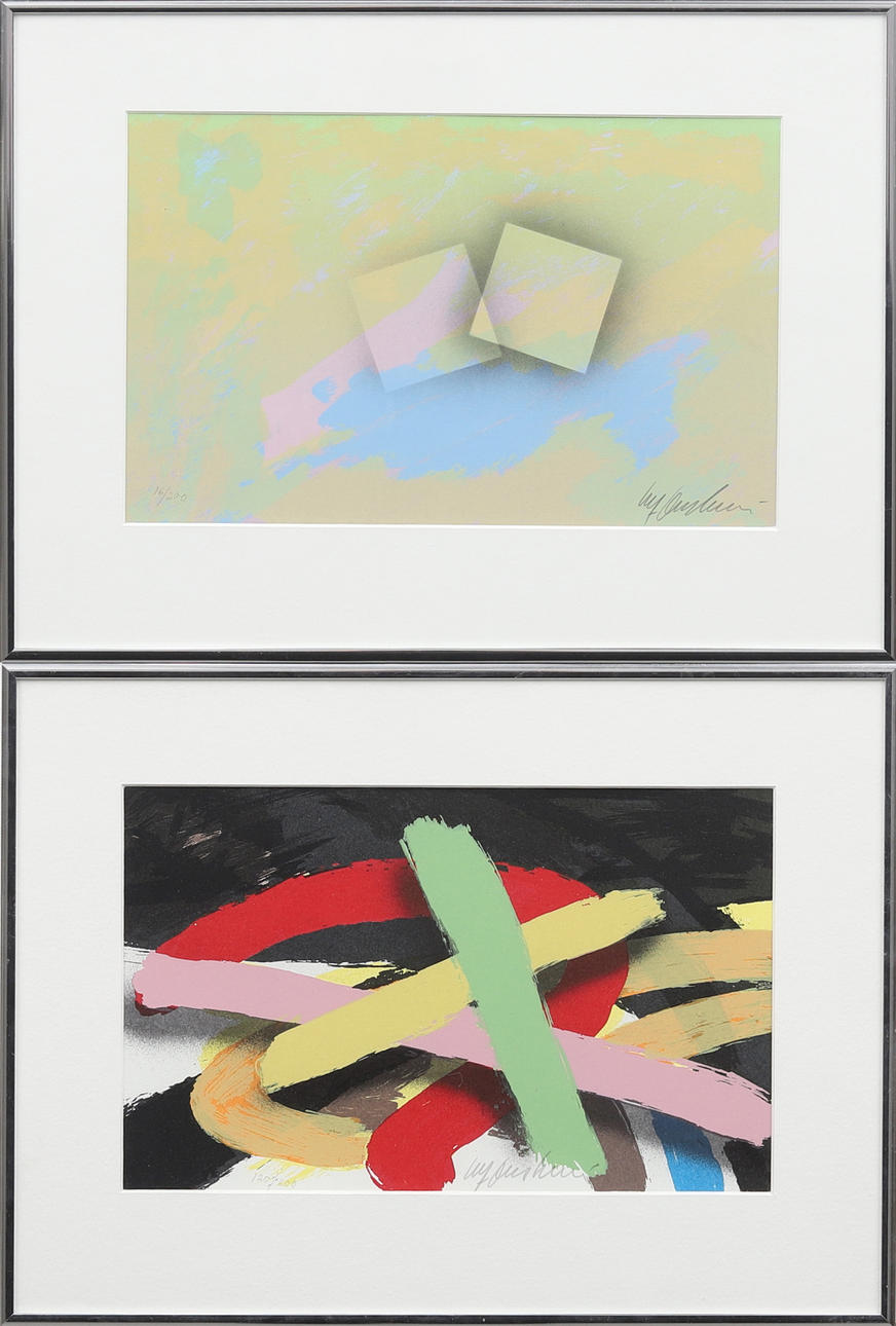 ULF ONSBERG. Litografier, 2 st, signerade.