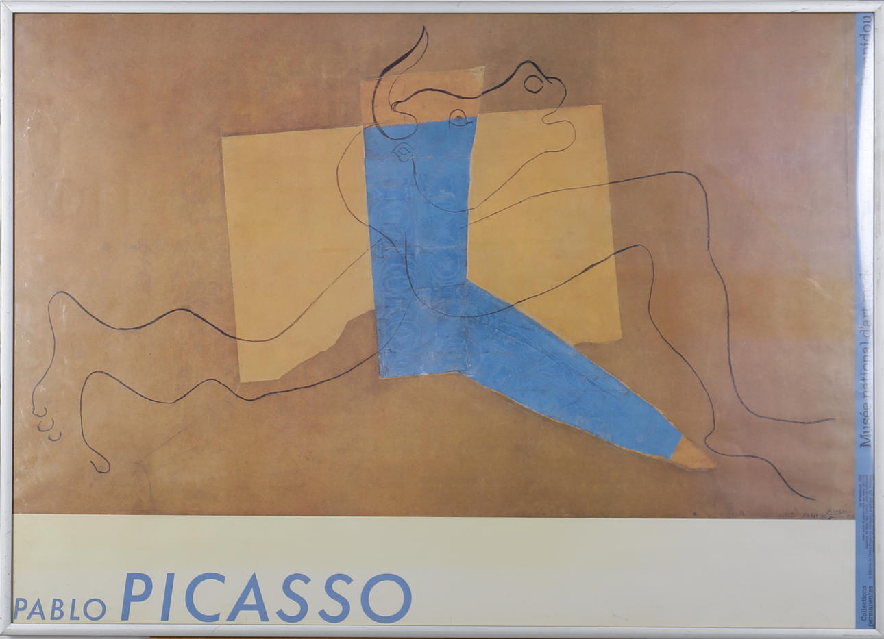 PABLO PICASSO. Affisch. Offsettryck "Le Minoture" Musée national dárt modern. Centre Georges Pompidou.