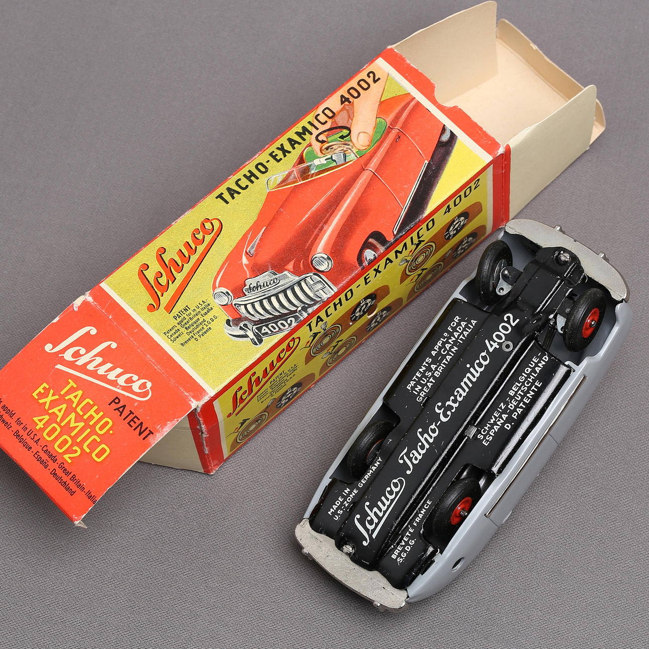 SCHUCO 4002 Tacho-Examico, gray, movement, original box
