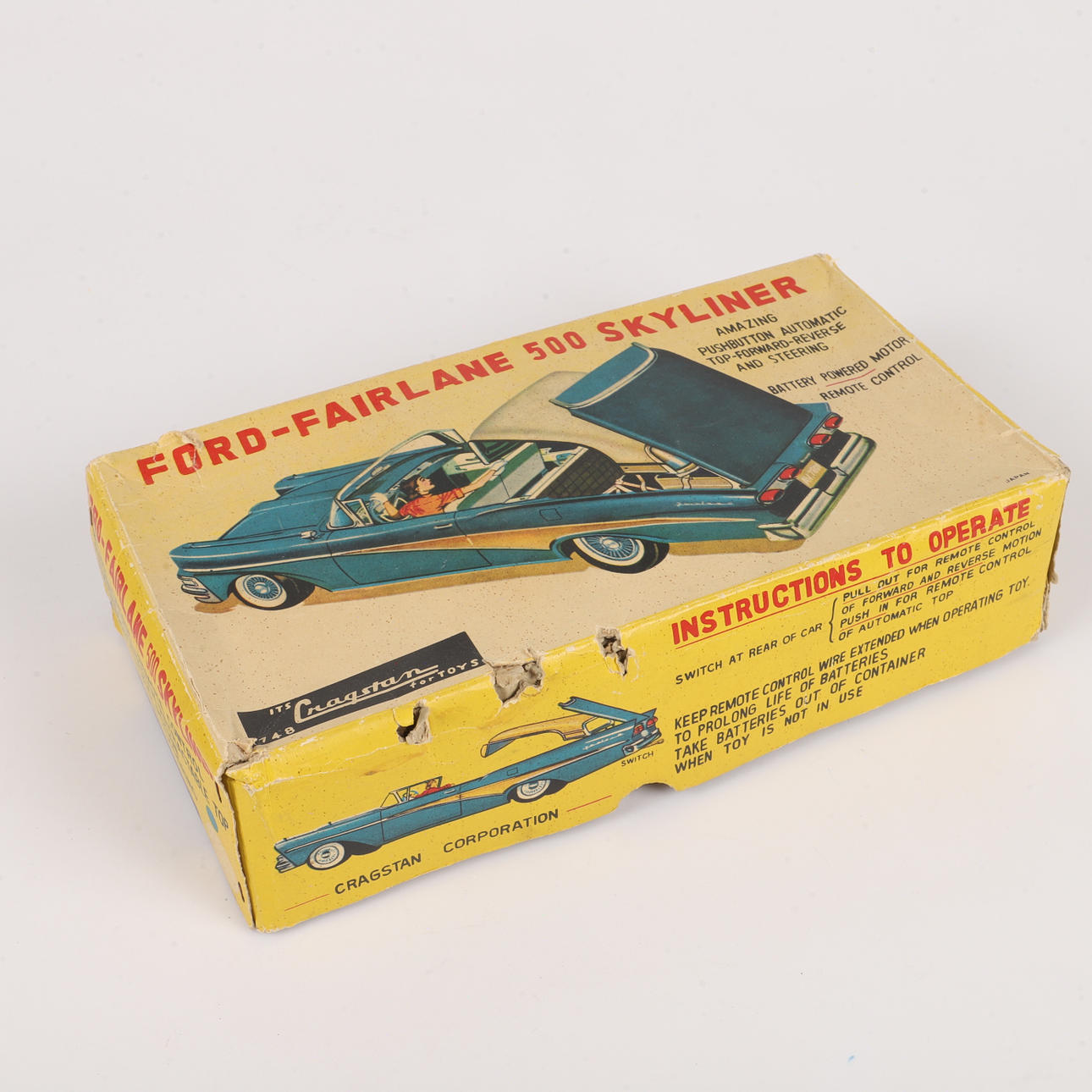 a*g様 ヨネザワ Ford Fairlane 500 Skyliner 電動 TOY CAR, Ford-Fairlane 500 Skyliner, Cragstan, Japan. Toys - Toys