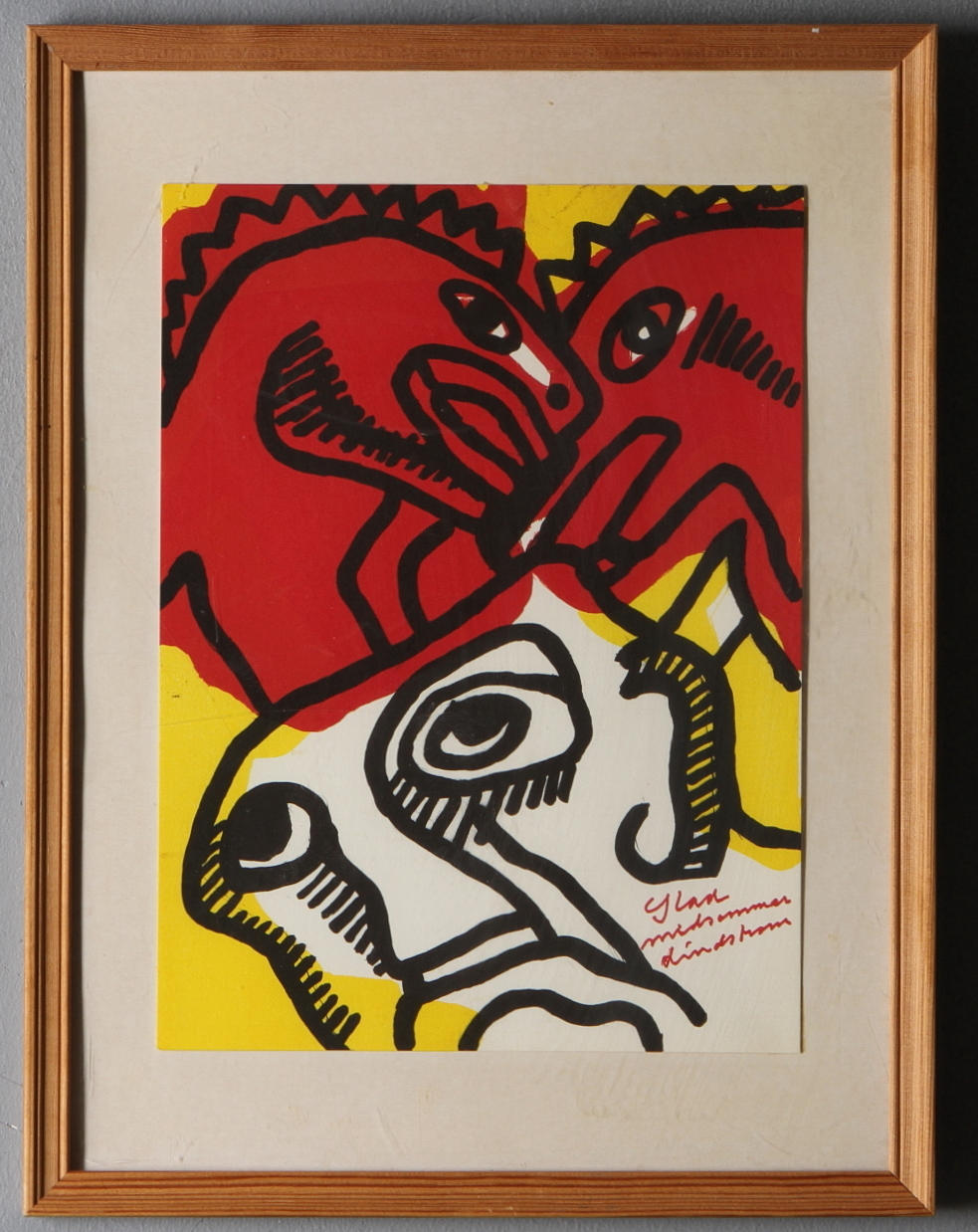 BENGT LINDSTRÖM. Komposition, litografi.