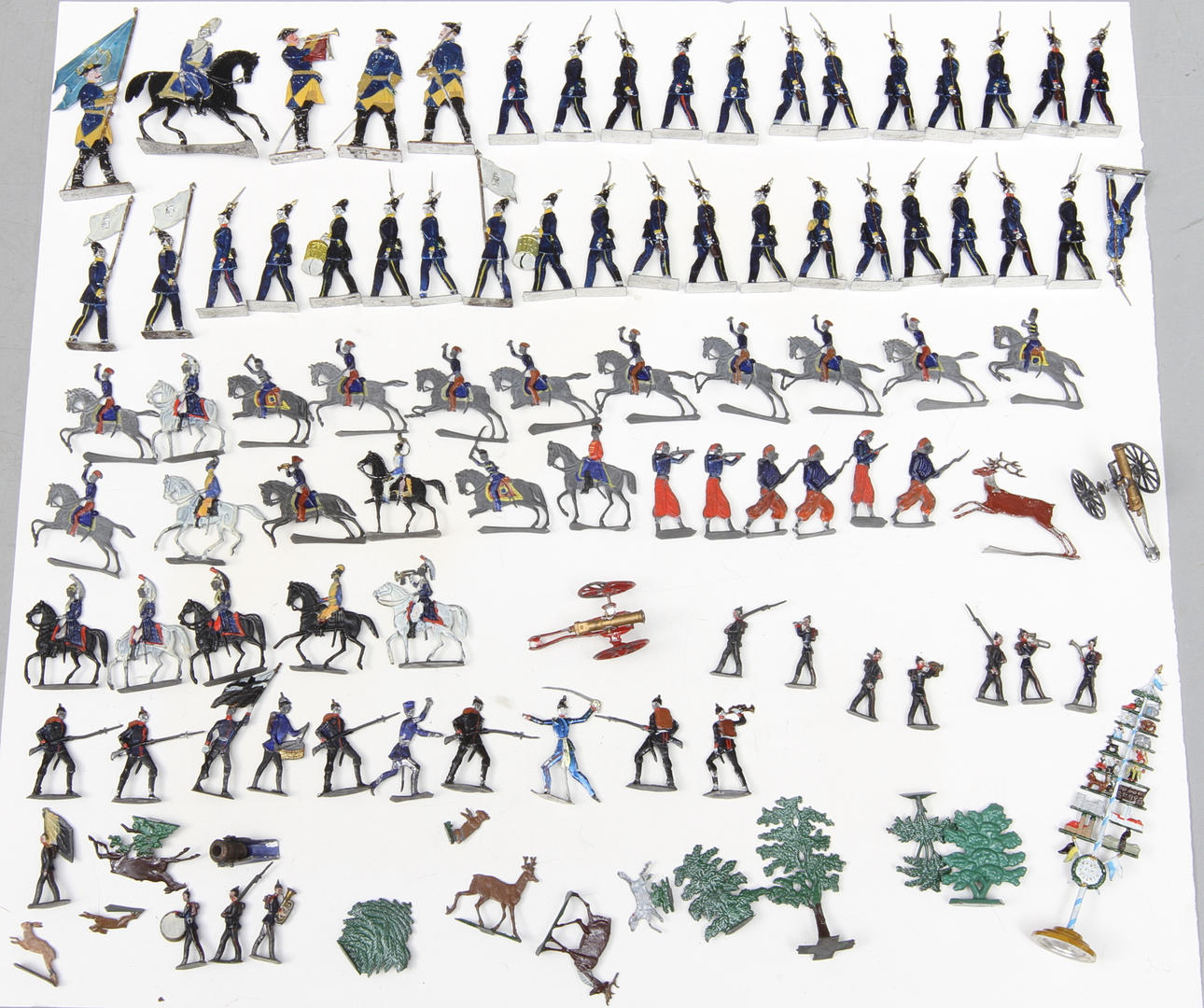 TENNSOLDATER mest Santesson runt år 1900. Cirka 100 delar.