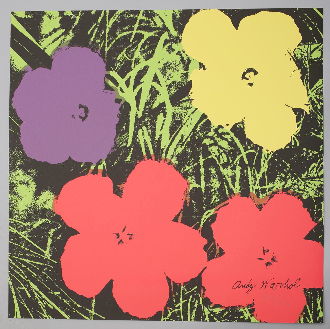ANDY WARHOL (1928-1987). EFTER. Vallmo blommor.