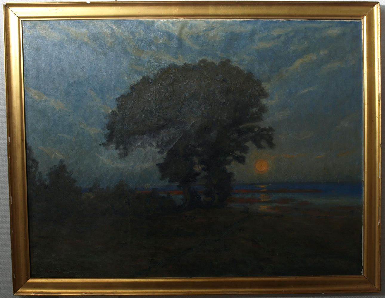 OIDENTIFIERAD KONSTNÄR, Träd i skymning, ej signerad, 1900-talets första hälft.