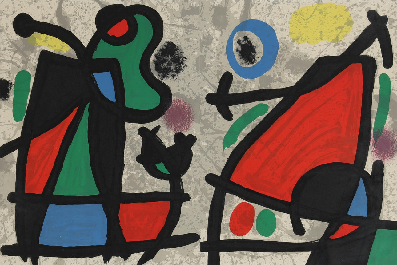 JOAN MIRÓ. EFTER. litografi, ur Derriere le Miroir.