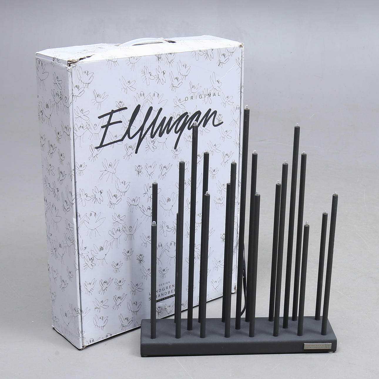 CANDLESTICK, metal, "Elflugan", Lundgren & Strandberg.