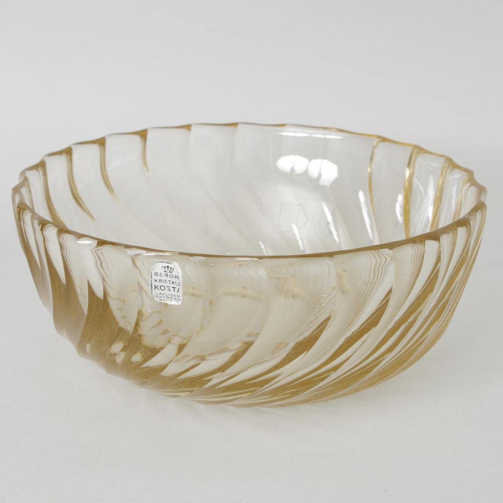 SKÅL, glas, Elis Bergh, Kosta.