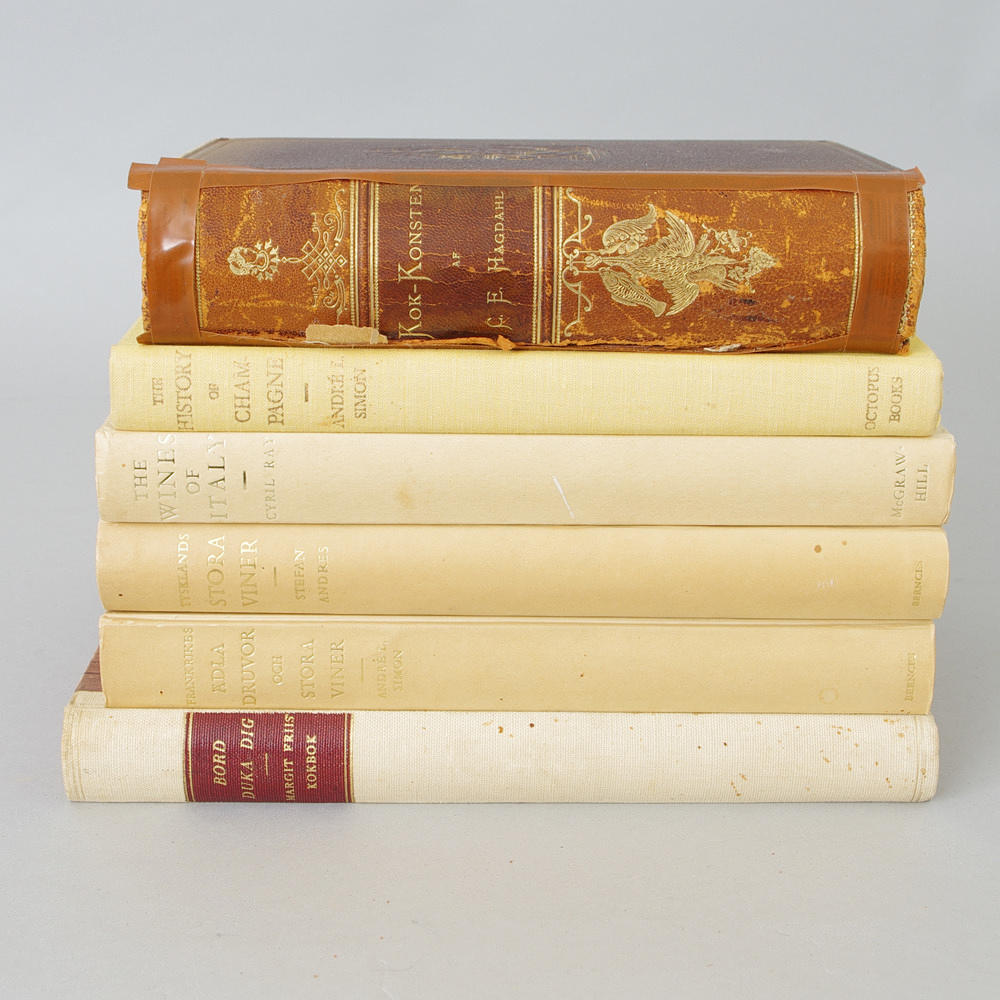 LITTERATUR, kokböcker samt böcker om vin.