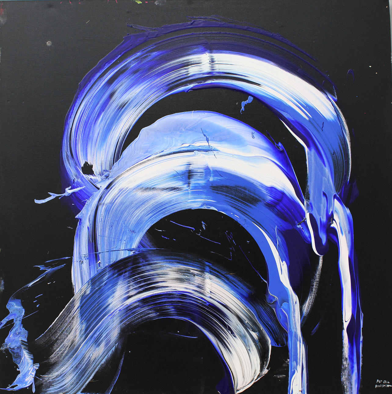 PER-OLA ANDERSSON. Composition. Oil on canvas. Signed Per-Ola Andersson.