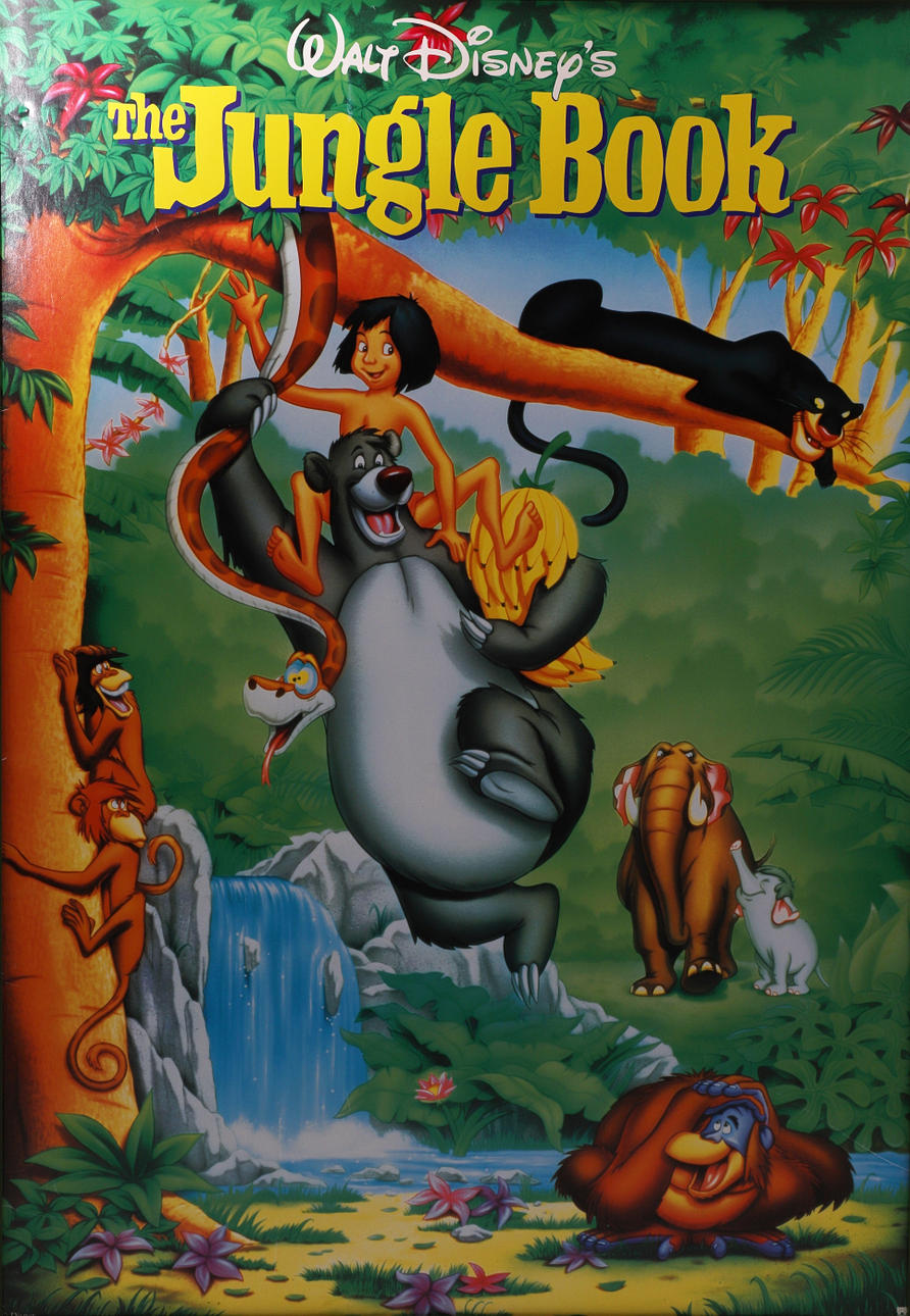 "THE JUNGLE BOOK" POSTER, 90s.