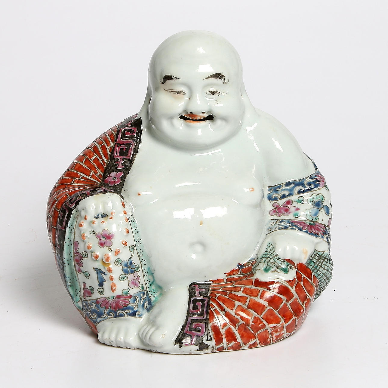 BUDDHA, skulptur, porslin, Kina 1800-tal.