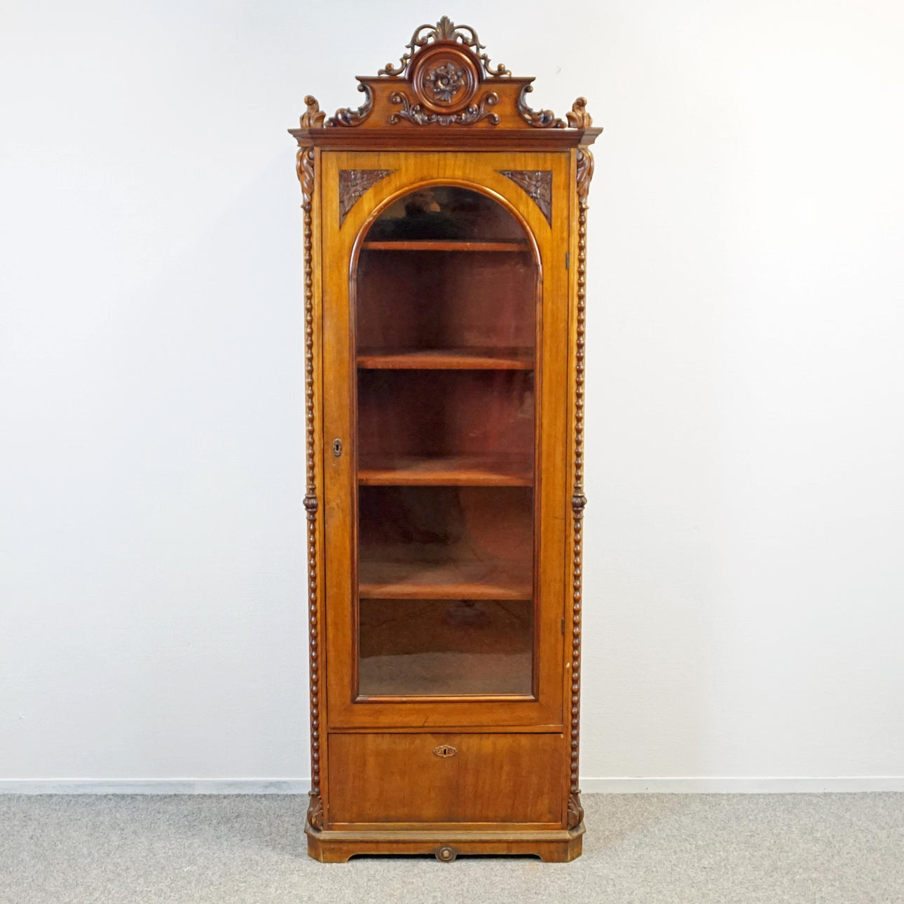 BÜCHERSCHRANK, MAHAGONI, 1800.