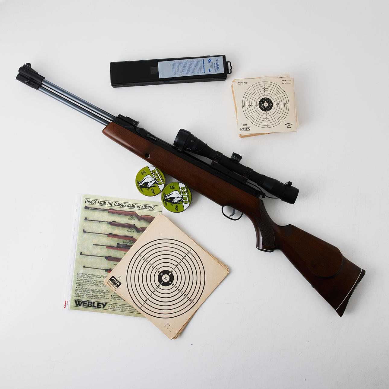 AIR RIFLE, Webley Eclipse, late 20th century.