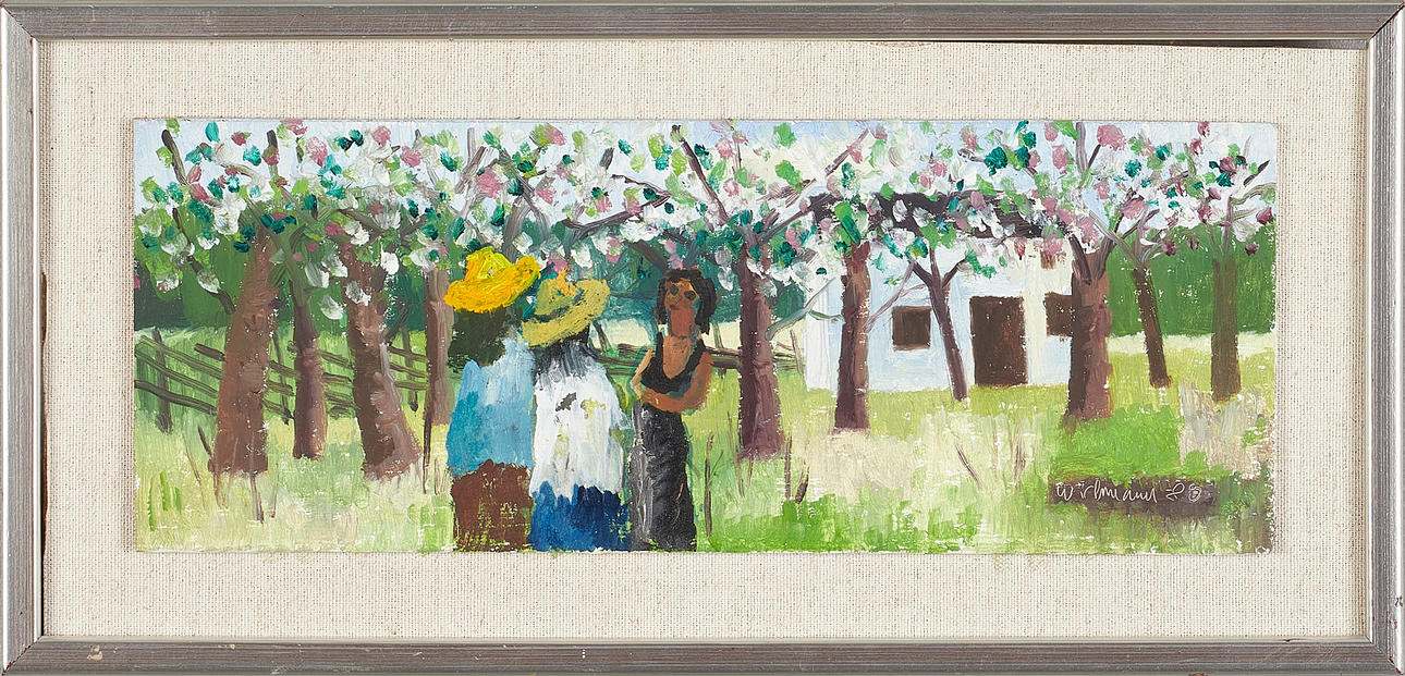 HARRY WICHMANN. Conversation in the garden.