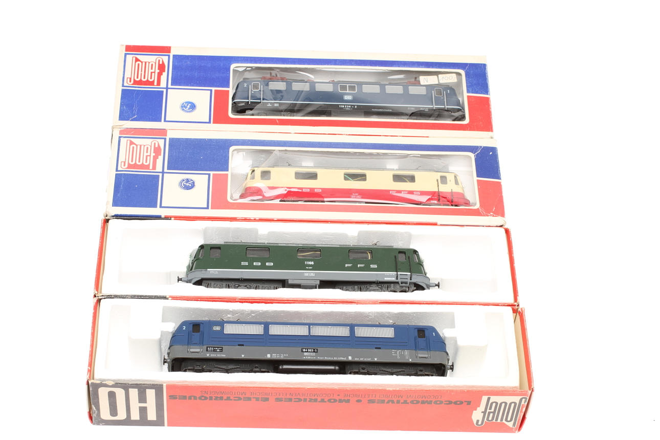 JOUEF 4 elektrolok i originalkartonger.