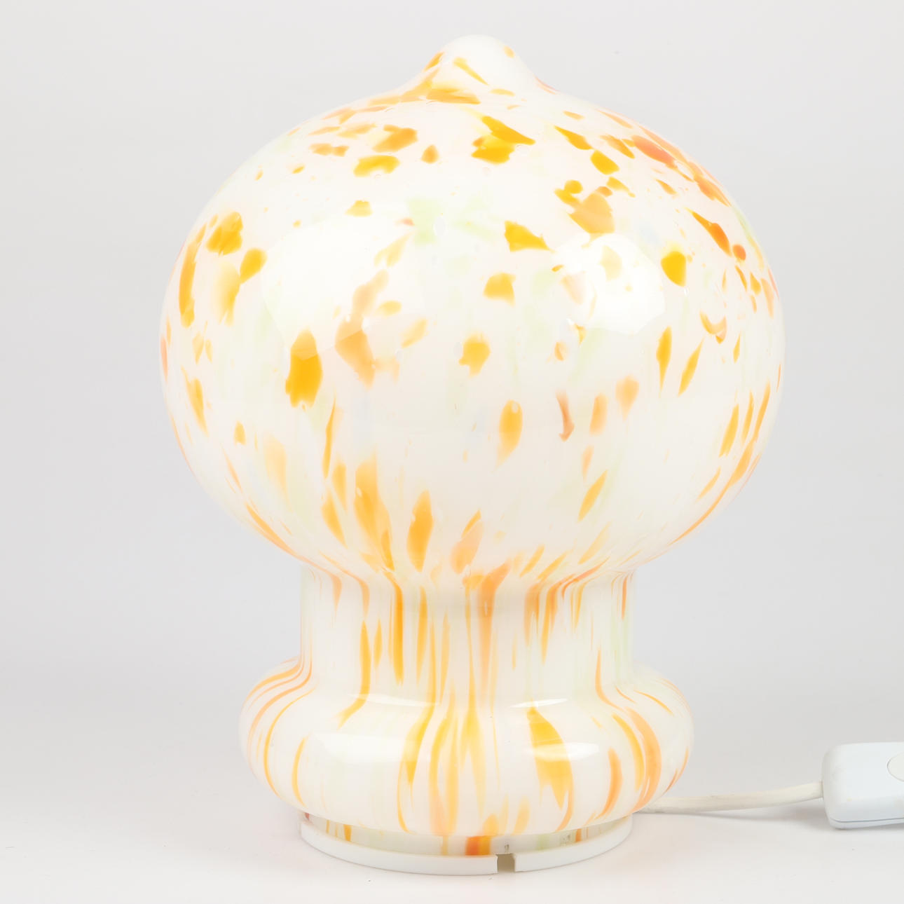 BORDSLAMPA, glas/plast, 1900-tal.