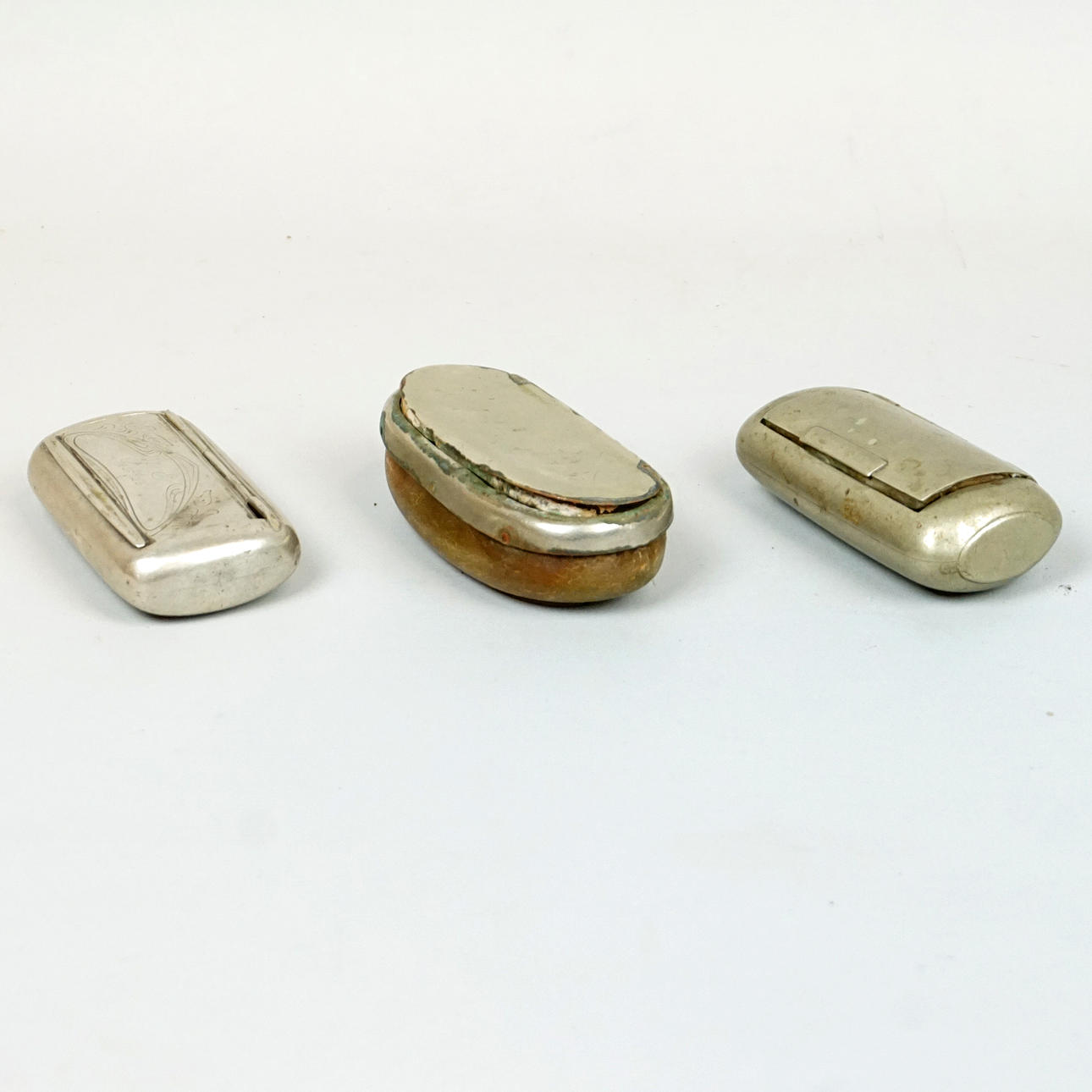 SNUSDOSOR, 3 ST, BL A SILVER.