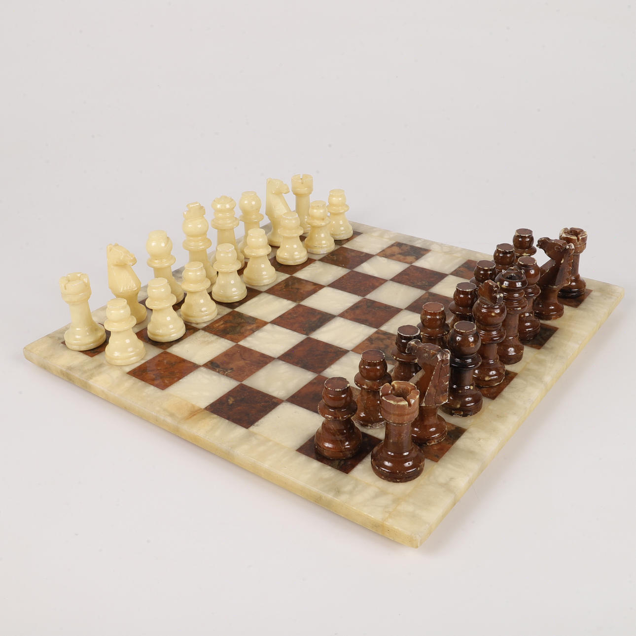 SKAKSPIL, onyx, 20. århundrede.