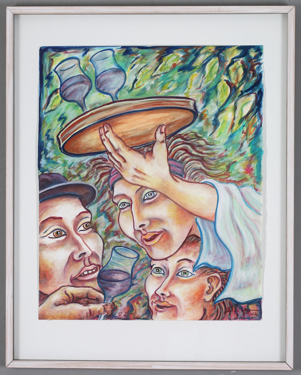 PELLE ENGMAN. The waitress, watercolour, signed and dated -01.