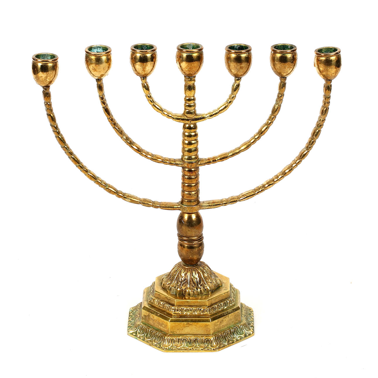 KANDELABER / MENORA, Malm. 20. århundrede.