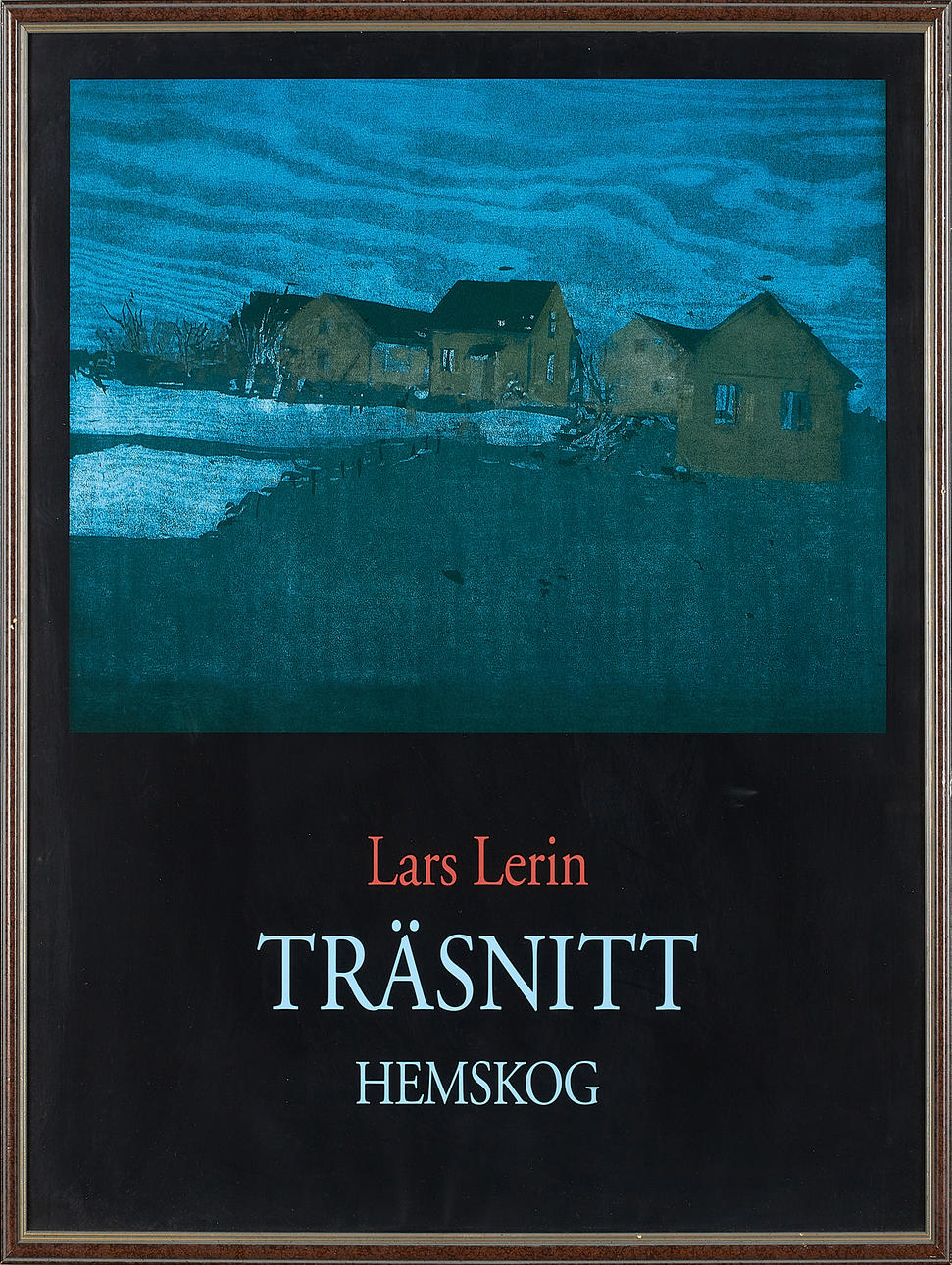 LARS LERIN. Poster "Woodcut Home Forest".