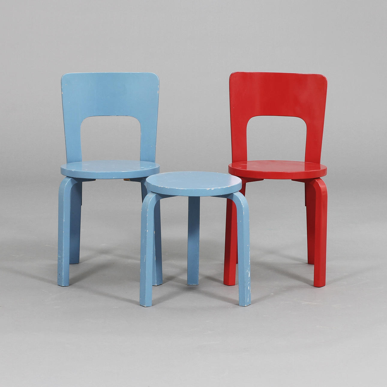 STOLAR, 2 st modell 66 samt PALL, Alvar Alto.