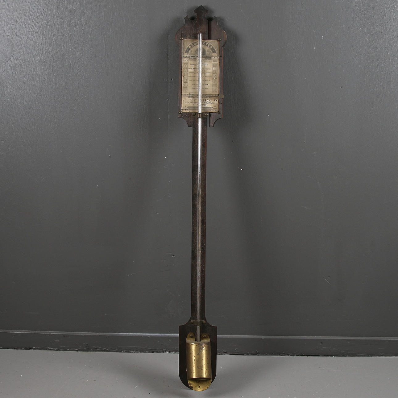 BAROMETER, Gust Nilsson Stockholm. 1900-talets första hälft.