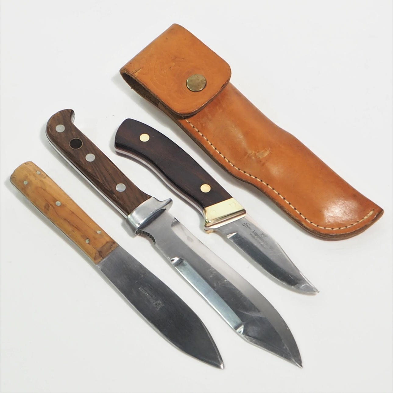 KNIVE 3 stk, Laplander 95, Hubertus Hunter, Solingen.