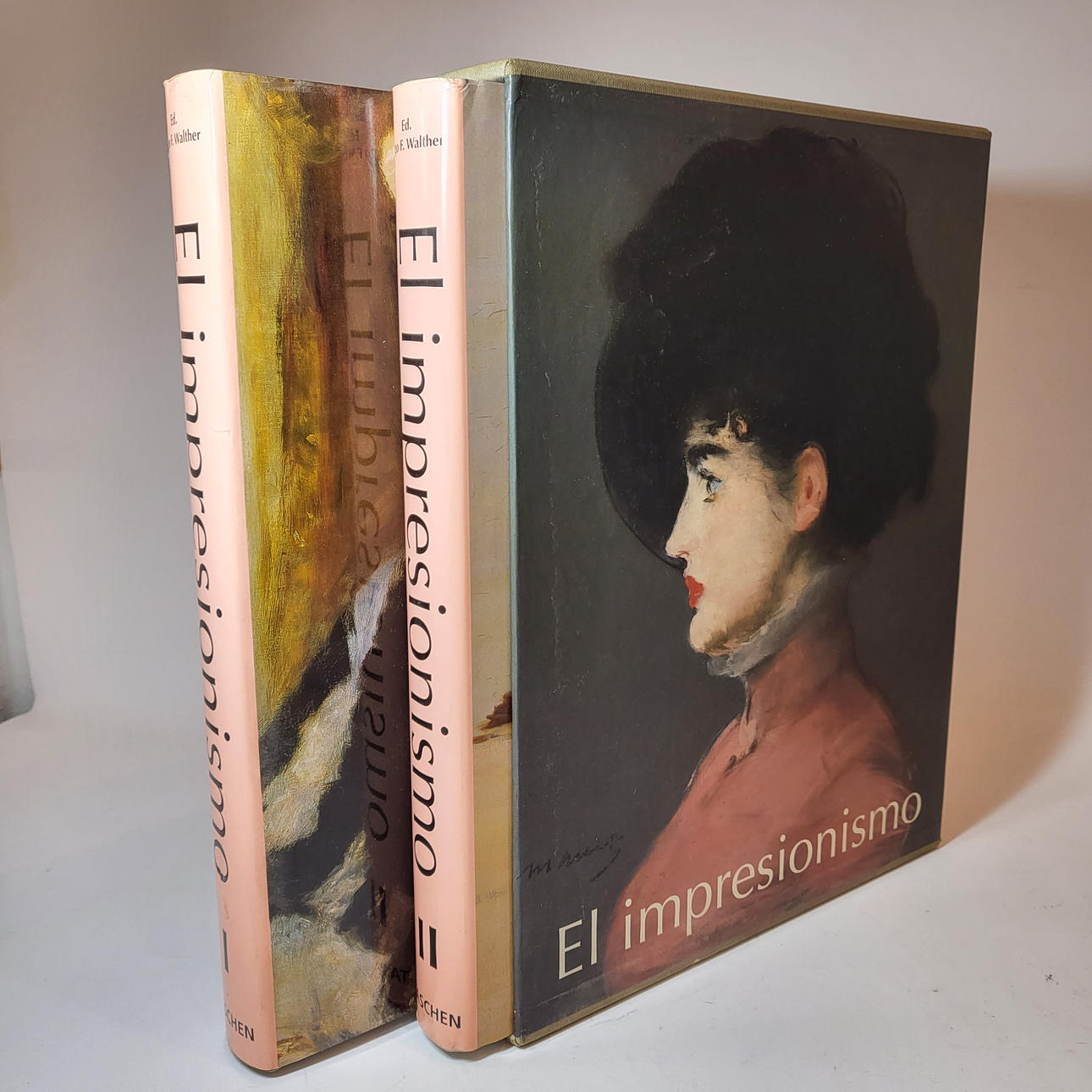 SAMLING AV BÖCKER ”IMPRESSIONISM” I TVÅ VOLYMER MED VAKTER.