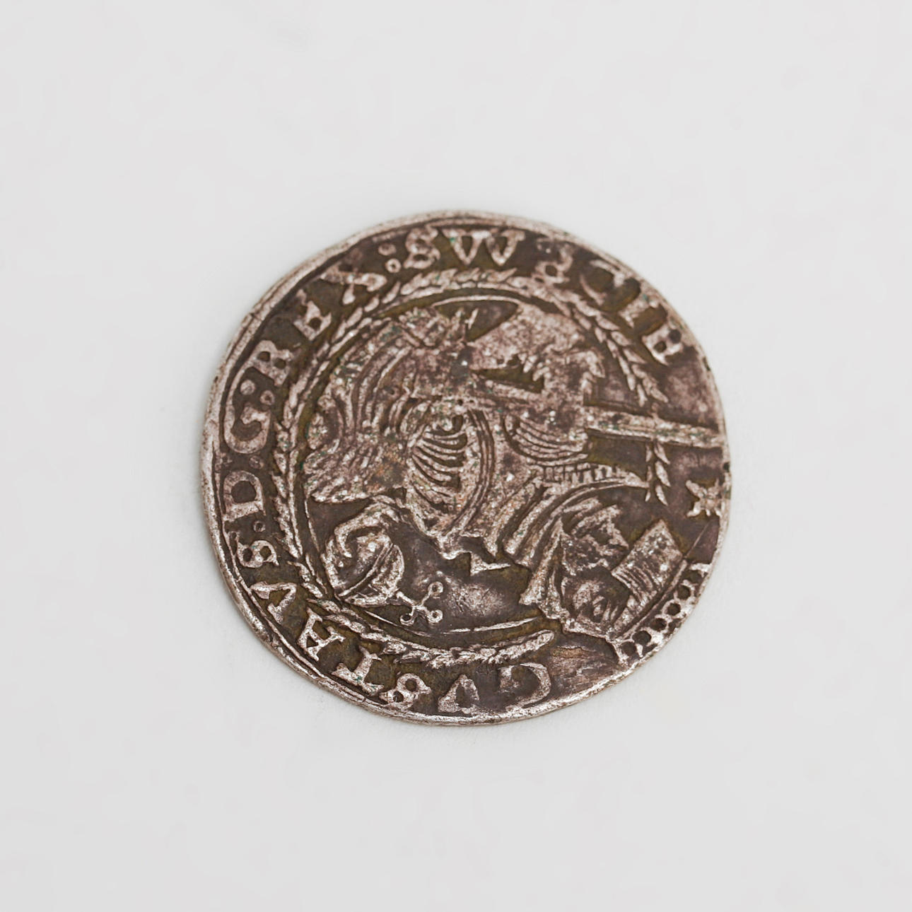 COIN, 1 mark silver coin, Gustav Vasa 1544.