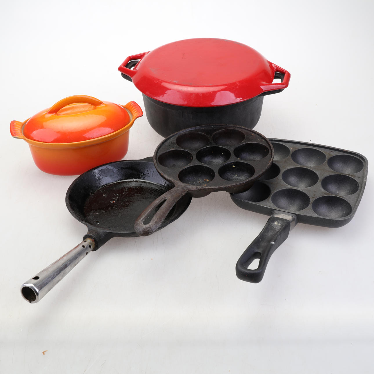 CAST IRON TOOLS, 5 pieces.