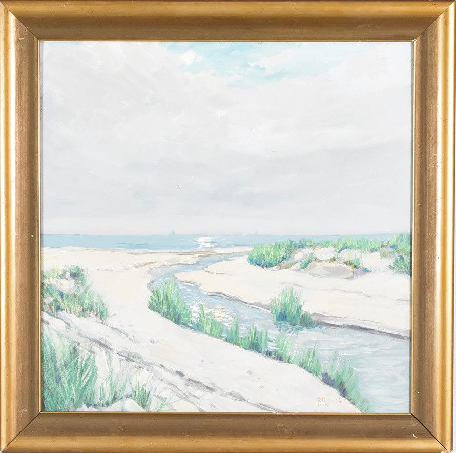 STEN STURE SANDGREN. Olja på pannå.