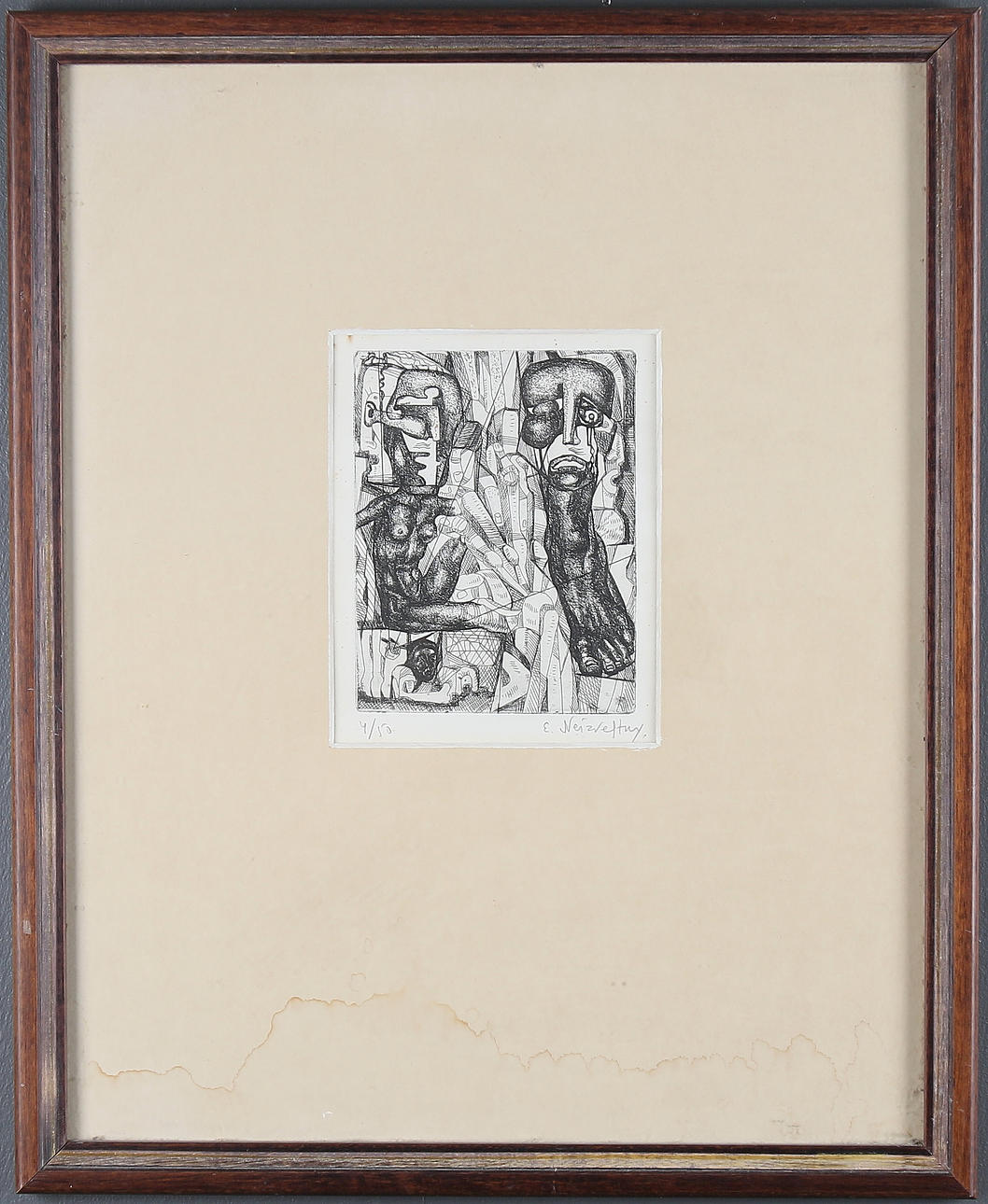 ERNST NEIZVESTNY. Etsning, signerad och numrerad 4/50.