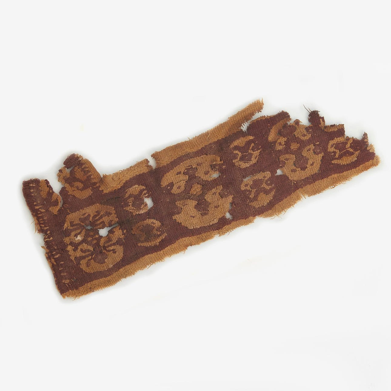 TEXTILE FRAGMENT, Egypt, Coptic. c. 9x22cm between glass.