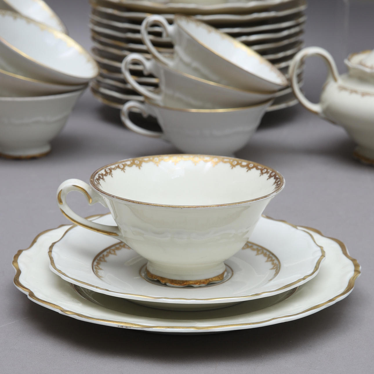 KAFFEESET, 40-teilig, Karlskrona Porslinsfabrik.