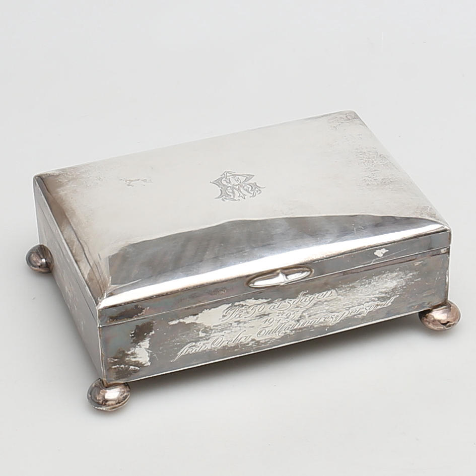 CIGARRSKRIN. Silver. Dahlström & Co. Örebro. 1925.