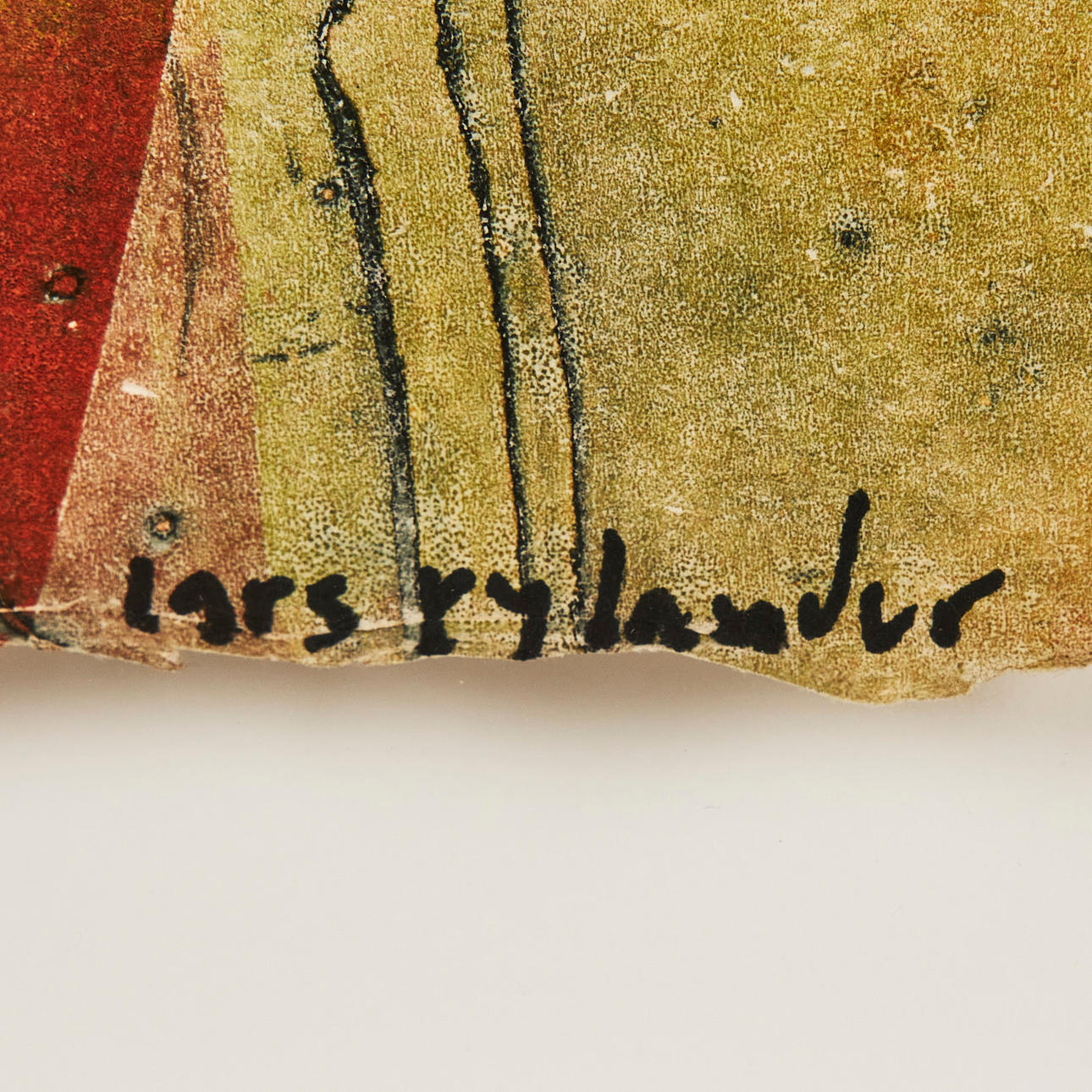 LARS RYLANDER (FÖDD 1945). Kompositioner, 3 st, signerade färgetsningar ...
