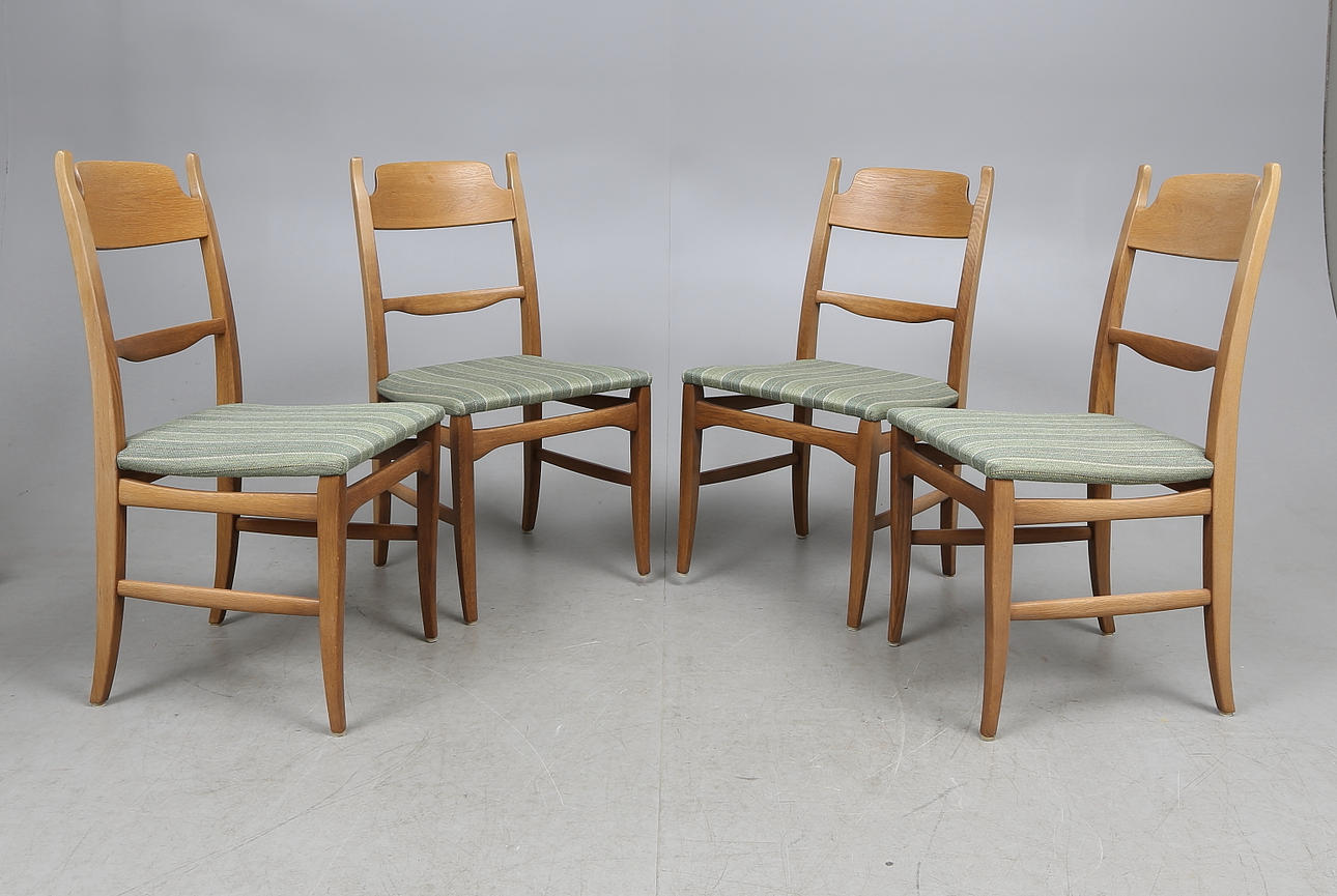 STOLAR, 4 st, "Calmare Nyckel", Carl Malmsten, Åfors möbelfabrik.