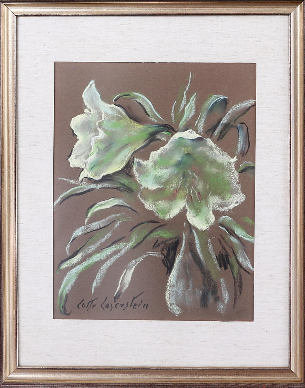 LOTTE LASERSTEIN. Gouache, Sign, Lotte Laserstein.