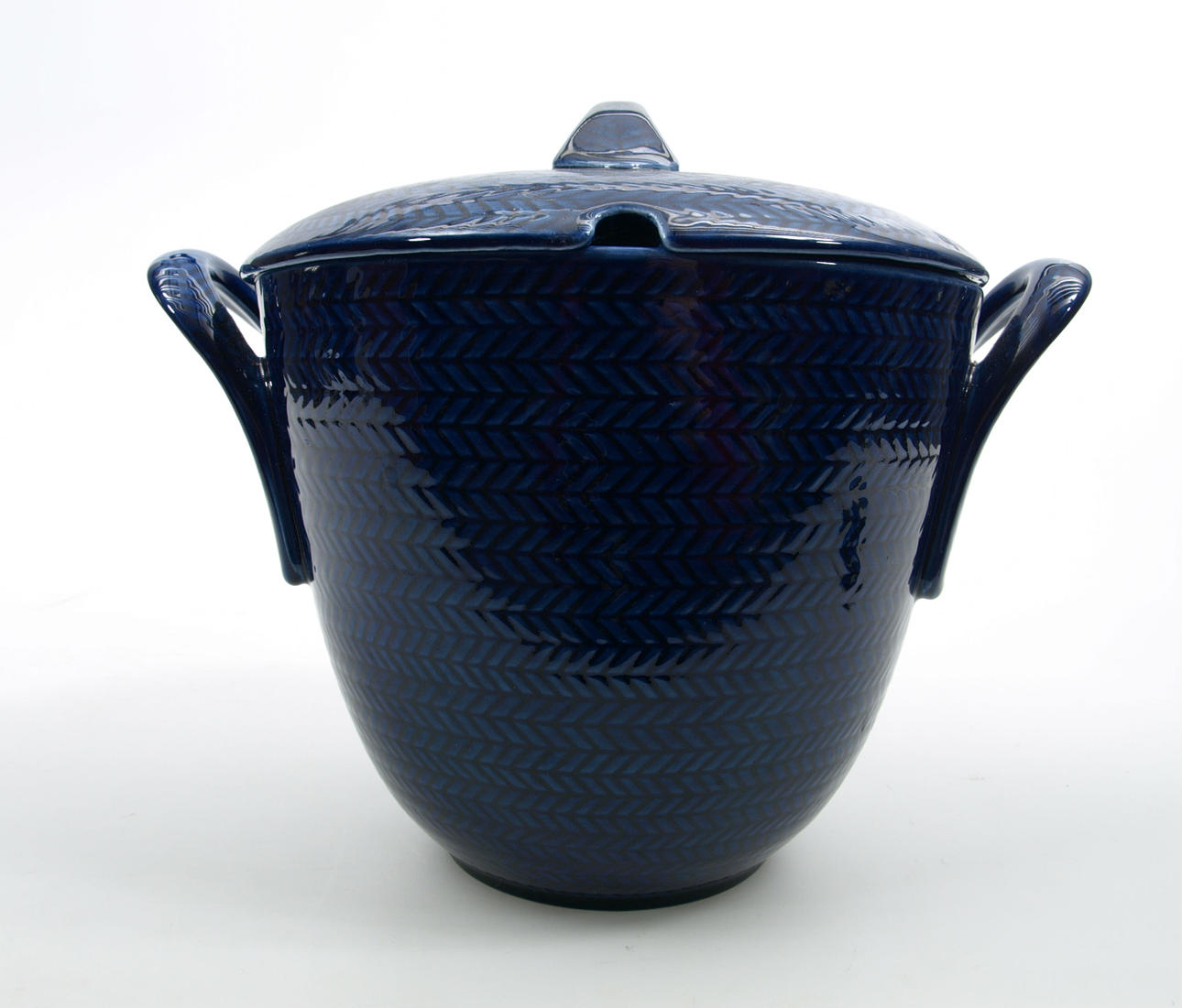 KAROTT MED LOCK, porslin, Rörstrand, Blå Eld.